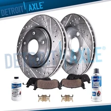13.98" Front Drilled Rotor Brake Pad for Infiniti FX50 G37 M37 Q50 Q60 QX70 370Z