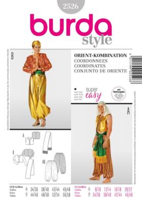 burda style Nr 2526 Pharaonin - Beduinin  Gr. 34 - 48
