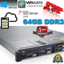 Dell PowerEdge R620 2x E5-2680 8-Core 2.70Ghz 64GB RAM PERC H310 2x750W 2x900GB 