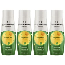 SodaStream Ginger Ale Sparkling Drink Mix 4 Pack Less Sugar Makes 7 Liters