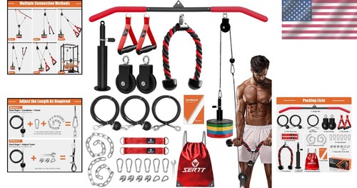 Durable Stainless Steel Pulley System - Perfect for Squat Racks & Garage Gyms - Picture 2 of 9