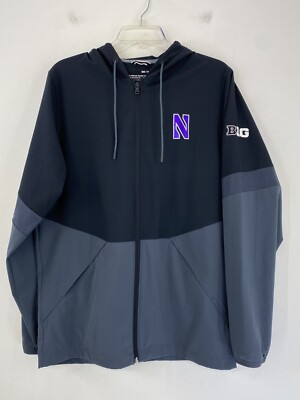 Under Armour Squad Warm Up Jacket Small Northwestern University Wildcats  Big 10