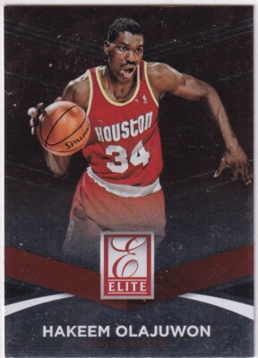 2014-15 Donruss NBA Basketball No. 85 Hakeem Olajuwon Elite