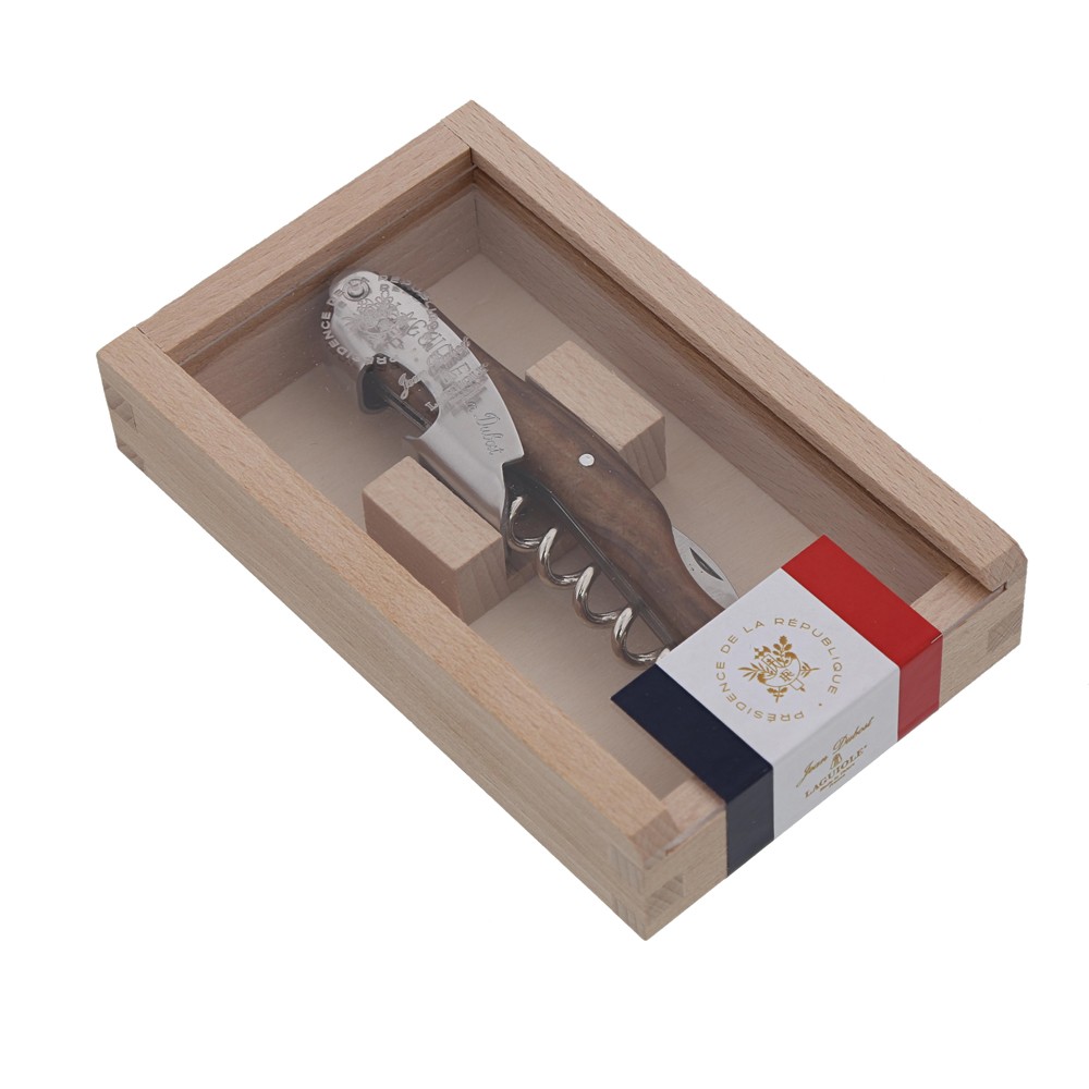 Sommelier millésime Élysée acier 12x3 cm pour réussir vos soirées dégustation