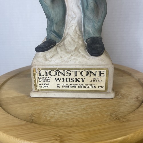 Vintage Lionstone Whiskey Decanter CASUAL INDIAN 1969 Sculptured Porcelain - 第 4/14 張圖片