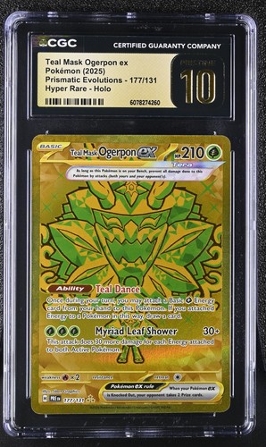 Teal Mask Ogerpon ex graded CGC 10 for sale on eBay