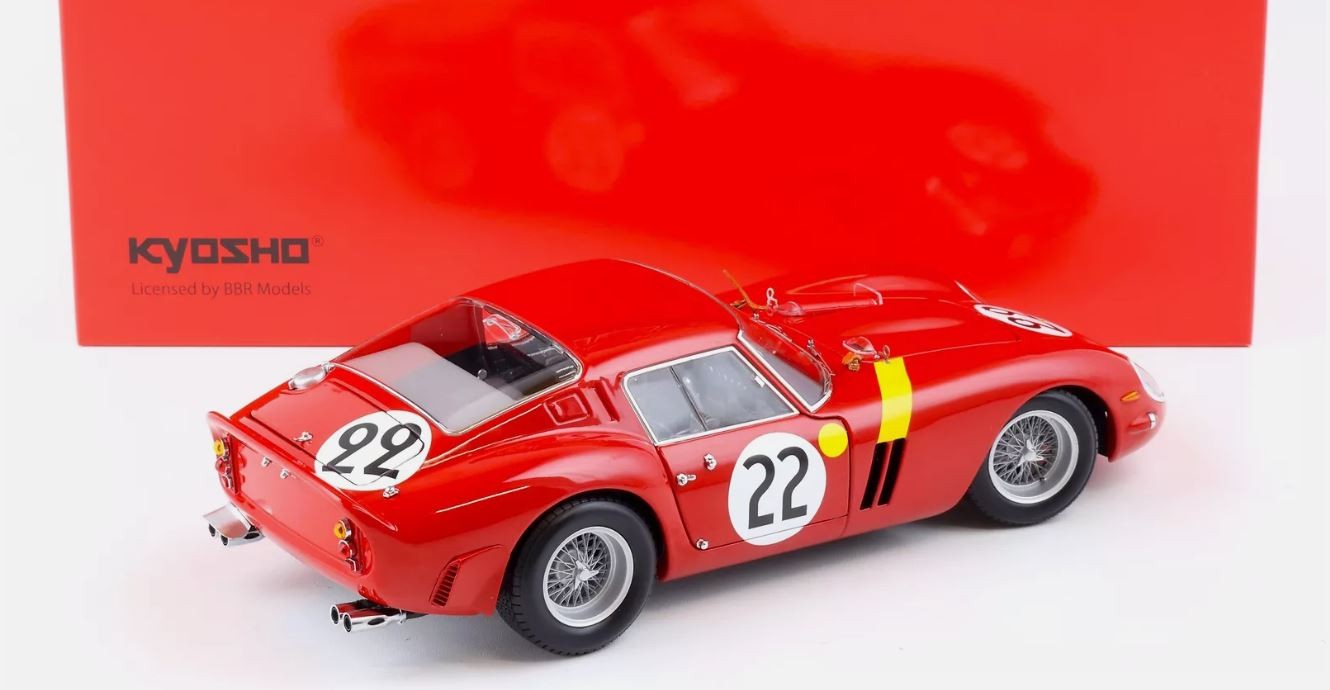 Ferrari 250 GTO Kyosho 1/18 miniature de collection Le Mans 1962 metal