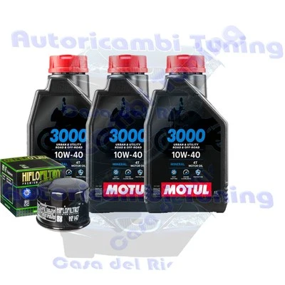 Set Entretien Huile Motul 3000 10W40 pour Yamaha � XP530 T Max Black Iron 2012> - Photo 1/4
