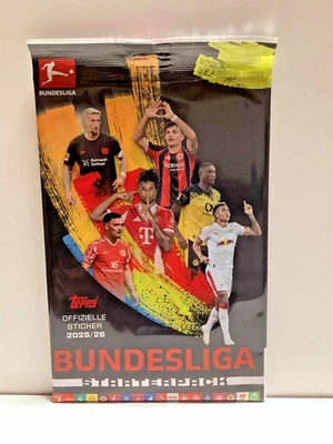 Topps Bundesliga Stickers 2025/2026 25/26 Starter Pack Album 3 Packets Sealed Original Packaging