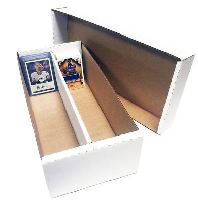 (4) 1600 COUNT BASEBALL TRADING CARD MAX PROTECTION CARDBOARD STORAGE BOXES zx