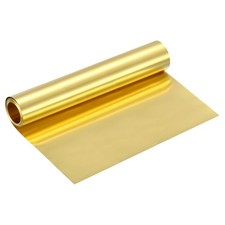 Brass Sheet Roll, 120" x 8" x 0.002" Metal Flashing Brass Foil Roll, Gold