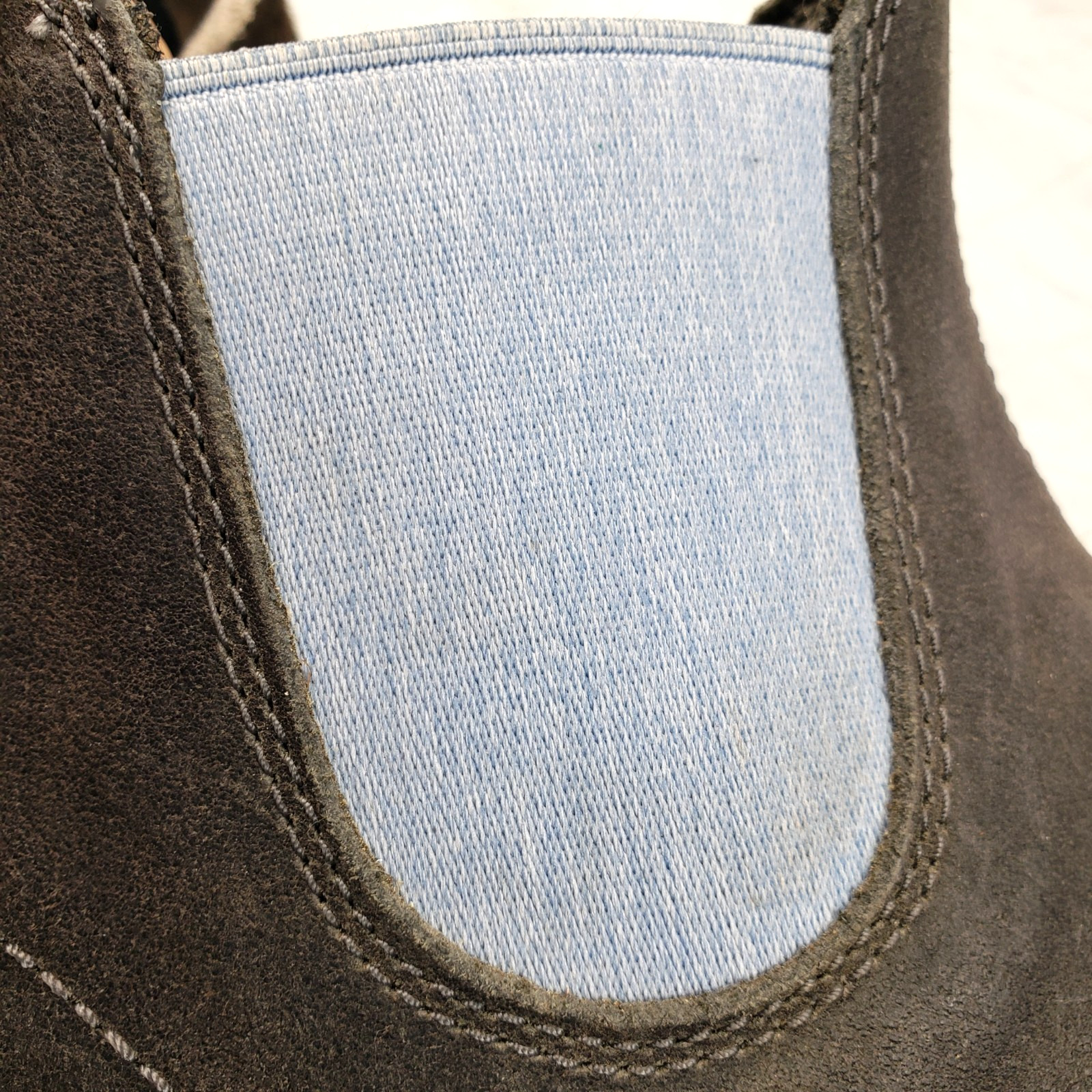 Blundstone 2209 Chelsea Boots Steel Grey Suede Denim Stretch (UK7)  Mens Size 8