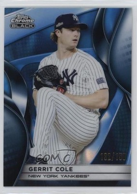 2025 Topps Chrome Black Blue Refractor 132/150 Gerrit Cole #126 v1x