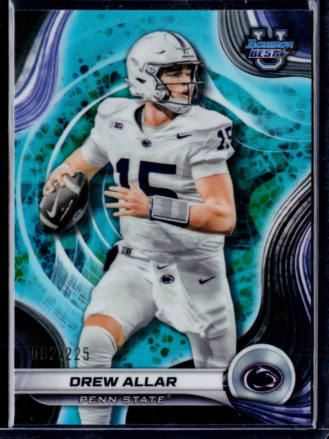 2024 Bowman University Best #3 Drew Allar Aqua Refractor #/225