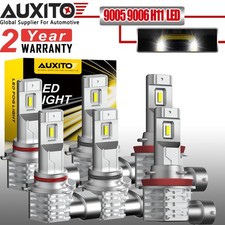 AUXITO H4 H11 9005 HB3 9006 HB4 LED HEADLIGHT LIGHT BULB HIGH LOW BEAM 650000LM
