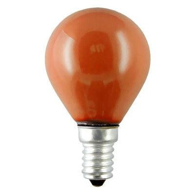 Merkur Glühbirne Tropfen Kugel 15Watt E14 farbig bunt Glühlampe Rot dimmbar
