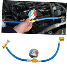 R134A Car AC Refrigerant Charge Hose Kit,Auto Air Conditioning Recharge Hose 