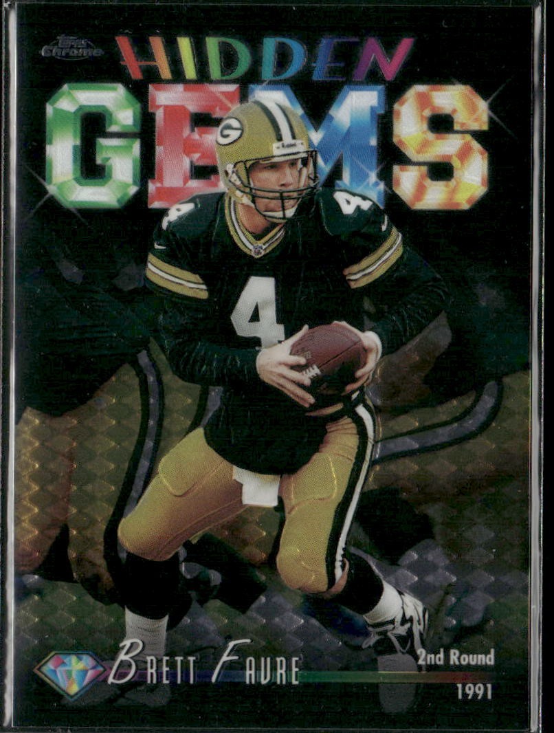1998 Topps Chrome Brett Favre Hidden Gems Refractor #HG6 Packers