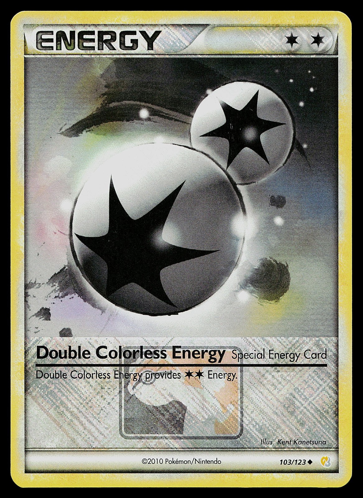 Pokemon Card - Double Colorless Energy Reverse Holo 103/123 Promo