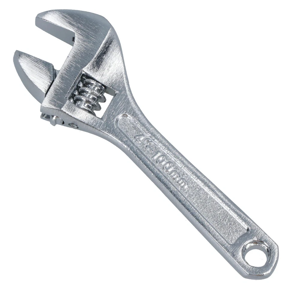 AB TOOLS 4" (100mm) Adjustable Spanner Wrench Monkey Pipe Wrench Plumbers (0 - 15mm)