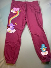 Care Bears Burgundy Jogger Sweatpants Size XL (Juniors) Youth 15/17