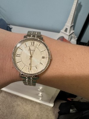 Gorgeous fossil‎ watch Fossil Virginia Rose Gold Stainless Steel Clear Stone 3 Hand  main image 2