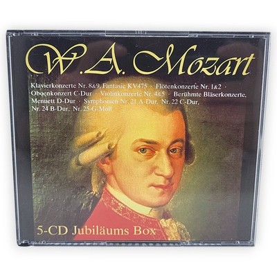 Mozart 5 CD Jubiläums Box Klavierkonzerte Flötenkonzerte Oboenkonzerte Wolfgang
