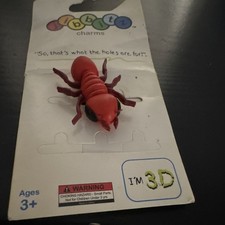 Jibbitz 3D Red Bug & Insect Shoe Charm Plasti...