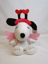 NWT Hallmark Peanuts Angel Cupid Snoopy Dog Valentine  s Day Plush Pink Wings