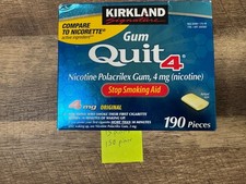 Kirkland Quit Nicotine Gum Stop Smoking Generic Nicorette 150 Pieces 03/27 Open