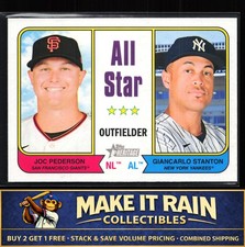 Joc Pederson / Giancarlo Stanton 2023 Topps Heritage #337 Baseball