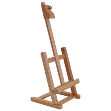 16" Mini Tabletop Wooden H-Frame Studio Artist Painting and Display Easel Stand