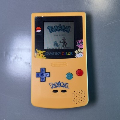 Nintendo Gameboy Color Pokemon Special Pikachu Edition Game Boy GBC w/ game