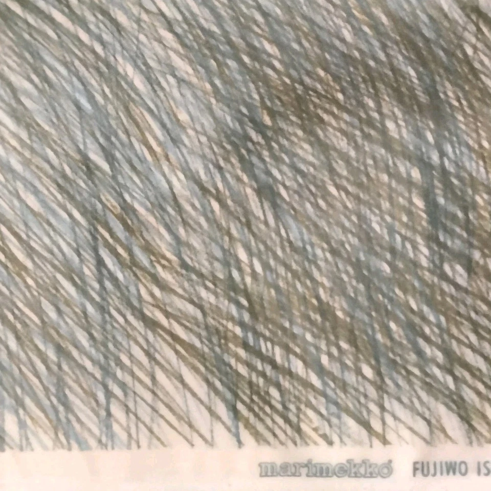 Tela Marimekko Lepo Fujiwo Ishimoto 1991 Finlandia Oy Suomi 43x54 recubierta Foto 2 de 4