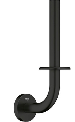 GROHE 403852431 Essentials Spare Toilet Paper Holder, Matte Black, NEW
