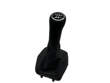Original VW 5 Gang Schaltknauf Knopf Polo 4 9N Schalthebel Knopf Leder schwarz