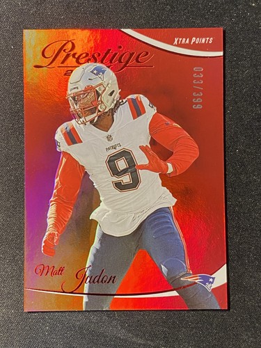 Carte De Sport Alex Anzalone – Xtra Points #/399 – Red Holo Refractor – 2023 Panini Prestige