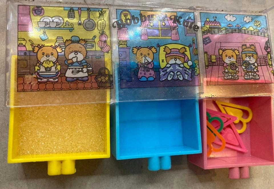 Rare Bobby & Kate vintage Desk Set 10 cms 1981 Japan - Image 2 of 4