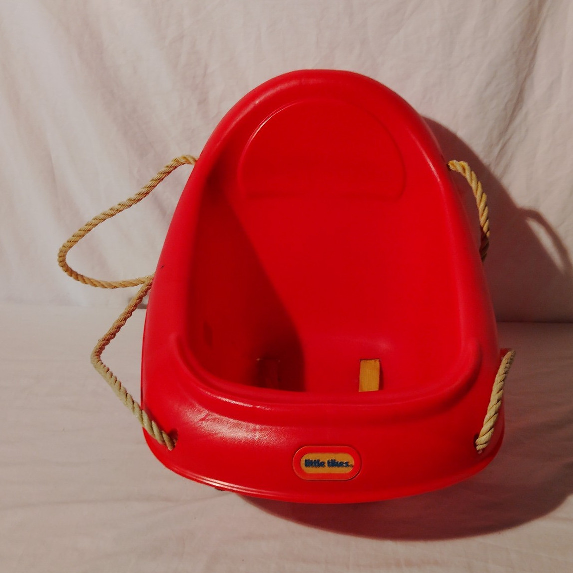 Little Tikes Red Toddler Swing with Rope Attachments for Age