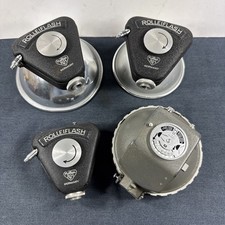 Lot of 4 Vintage Rolleiflex Rolleiflash Rollei Flash Units