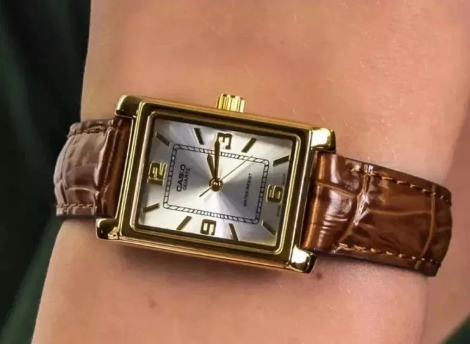 Casio LTP-1234GLL-7A Watch For Women Leather Band Vintage Gold Watches New - image 4 of 4