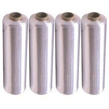 18" x 1500' 100 Gauge 4 Rolls Pallet Wrap Stretch Film Hand Shrink Wrap 1500FT