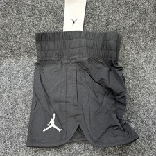 NWT Air Jordan Girls Black Basketball Shorts With Liner SizeM. 45D170-023