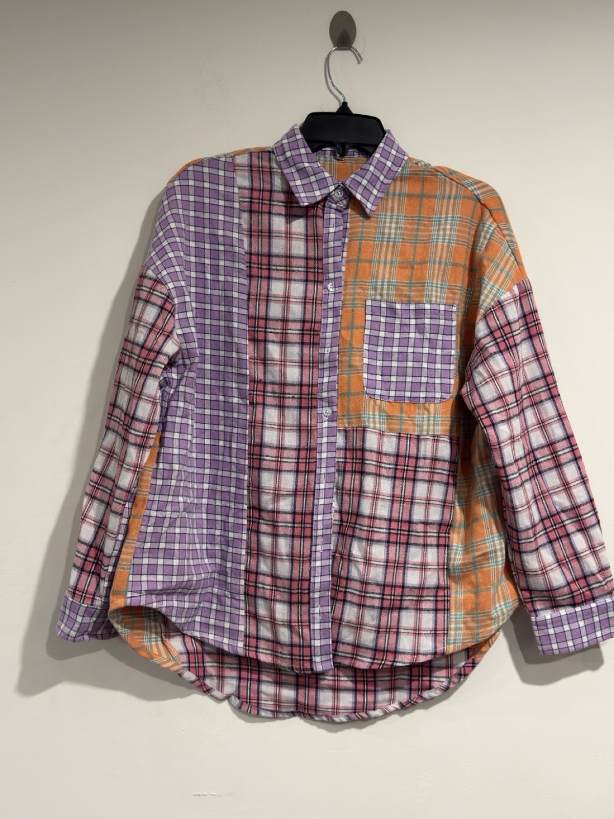 Better Be Women’s Patchwork Plaid Button-Down Shi… - image 2