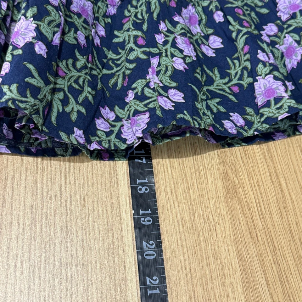 Crewcuts J.Crew Navy Floral Tiered Skirt Girls Size 16 Cottagecore Preppy NWT - Image 3 of 4