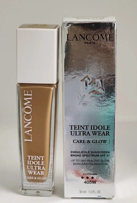 Lancome Teint Idole Ultra Wear Care & Glow Foundation ~ 405W ~ SPF 27 ~ EXP2025+