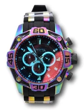 Invicta Pro Diver Mens 52mm Tinted Crystal Carbon Fiber Dial Chrono Watch 33835