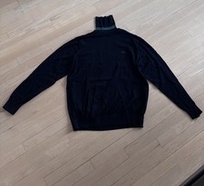 Lacoste Men's Turtleneck Wool Sweater. Size FR 7 Or US XXL, Regular Fit