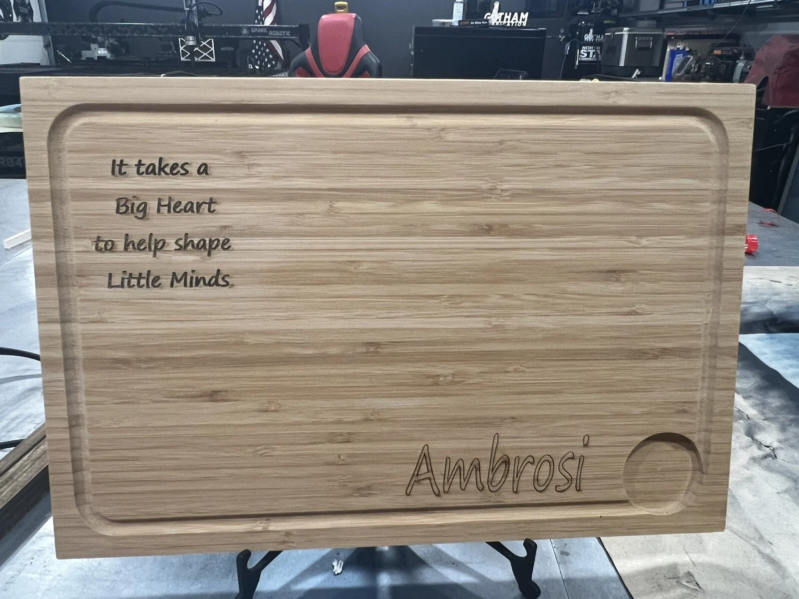 personalized teacher gift - Cutting Board. This Is A Sample. You Pick Engraving