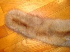 Vtg Stone Marten European Sable Collar Shades of Buff and Brown 39"L x 4.5"W